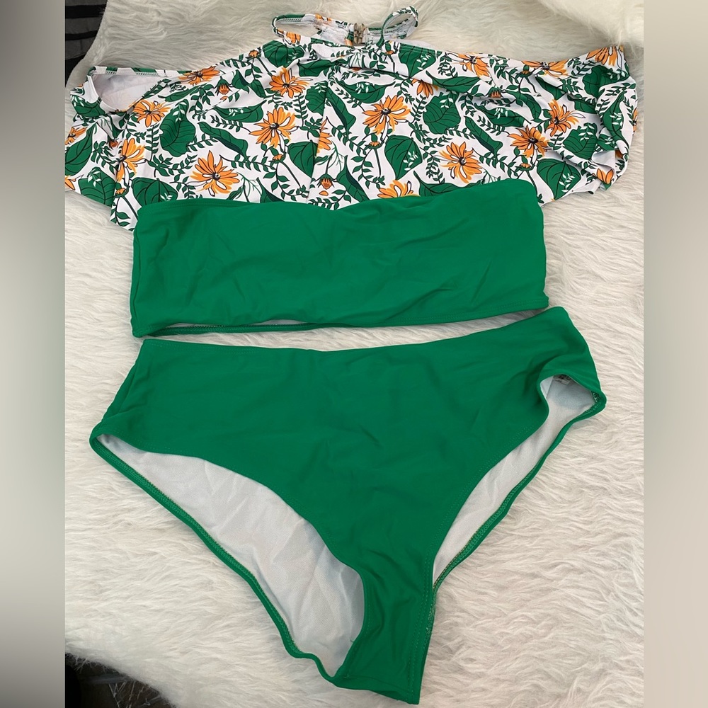 3 piece swimsuit Shein